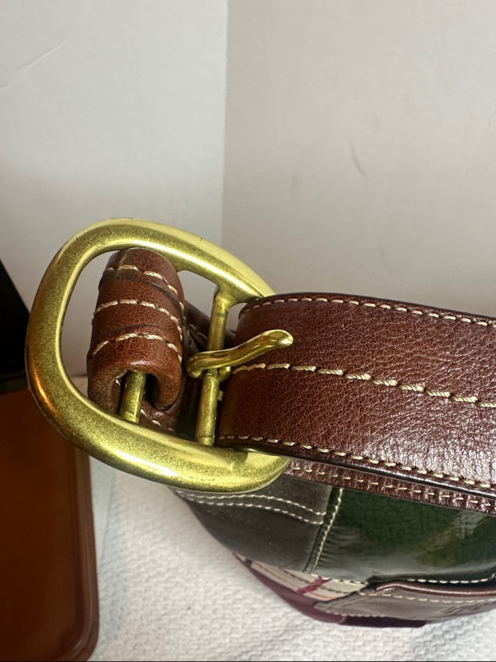 Coach 2007 Multi-Panel Patchwork Leather & Suede bucket Bag - Picture 9 of 12